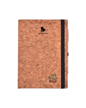 EcoKraft Eco Friendly Notebook- Natural Cork- A5- 210 Pages